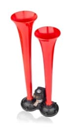DUAL FLAT SOUND AIR HORN (RED) - 3