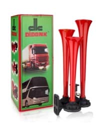 TRIPLE FLAT SOUND AIR HORN (RED) - 1