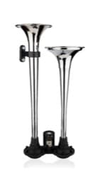 LARGE TYPE DUAL AIR HORN (CHROME) - 1