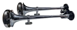 DUAL AIR HORN WITH LAMP (CHROME) - 58-72 CM - 3