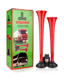 Didonk - DUAL FLAT SOUND AIR HORN (RED)