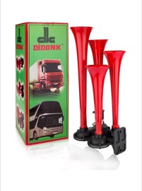 Didonk - QUADRUPLE FLAT SOUND AIR HORN (RED)