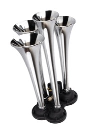 Didonk - QUADRUPLE FLAT SOUND AIR HORN (CHROME)