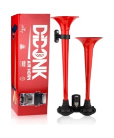 Didonk - LARGE DUAL AIR HORN (RED)